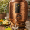 Pipal Pure Copper Water Matka – 8 Litre Hammered – Traditional Copper Water Pot for Drinking Water
