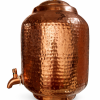 Pipal Pure Copper Water Matka – 8 Litre Hammered – Traditional Copper Water Pot for Drinking Water