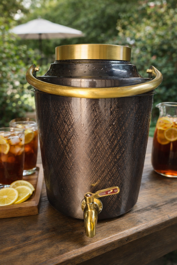 Pipal Rajwadi Copper Matka – 8 Liter Antique – Traditional Copper Water Pot