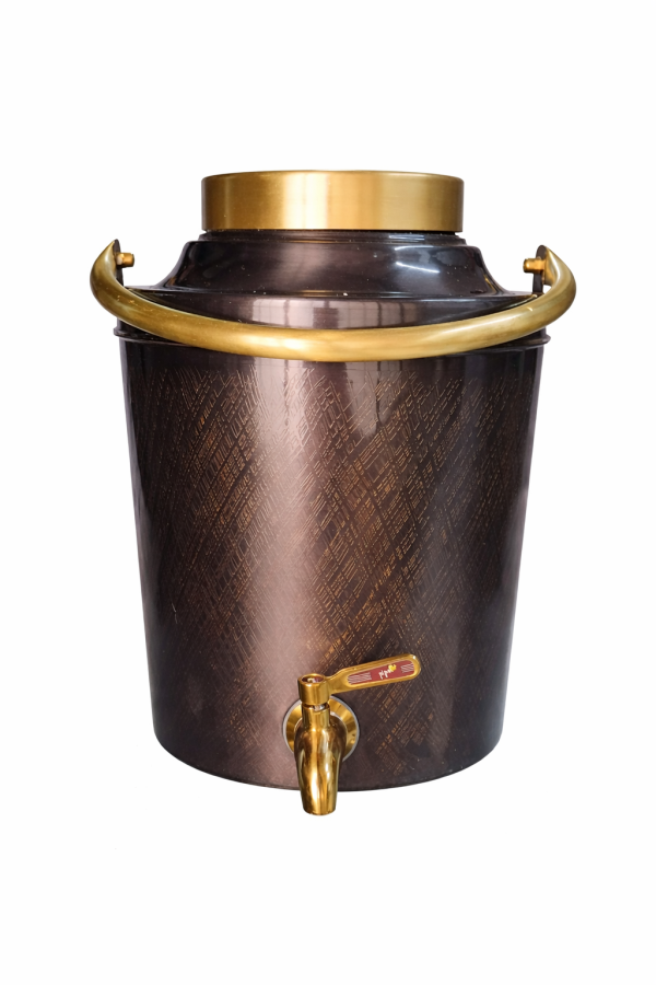 Pipal Rajwadi Copper Matka – 8 Liter Antique – Traditional Copper Water Pot