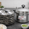 Vinod Stainless Steel Idli Cooker with 6 Plates – 24 Idli Mould – Steamer Pot