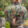 Pipal Designer Copper Water Matka – 8 Litre Prithvi Jelly Stone – Pure Copper Water Pot