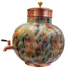 Pipal Designer Copper Water Matka – 8 Litre Prithvi Jelly Stone – Pure Copper Water Pot