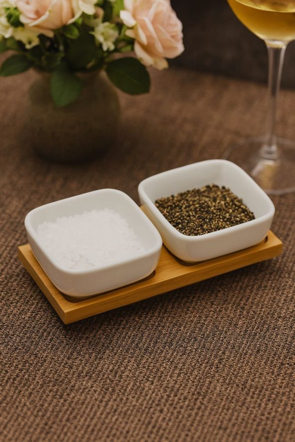 ROXX Arlet 2 – Tier Rectangular Chip & Dip Serving Tray Set – Snack & Appetizer Platter  –  6346