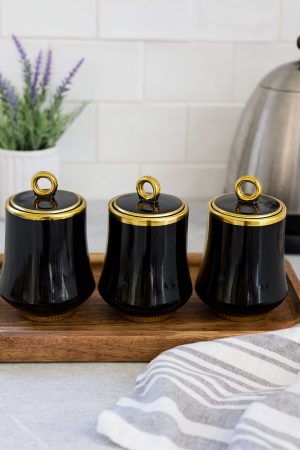ROXX Araya Storage Jar Set – 8 Pieces   –   Multipurpose Kitchen Containers with Lids  –  6361