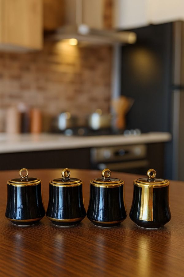 ROXX Araya Storage Jar Set – 8 Pieces   –   Multipurpose Kitchen Containers with Lids  –  6361