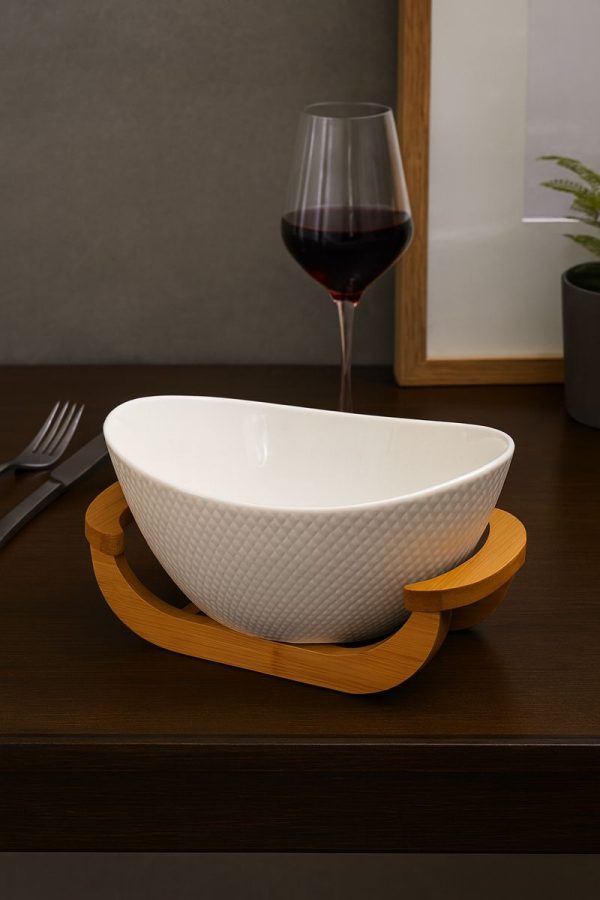 ROXX Arlet Boat – Shaped Serving Bowl   –   Elegant Snack & Dessert Bowl for Dining & Gifting  –  6349