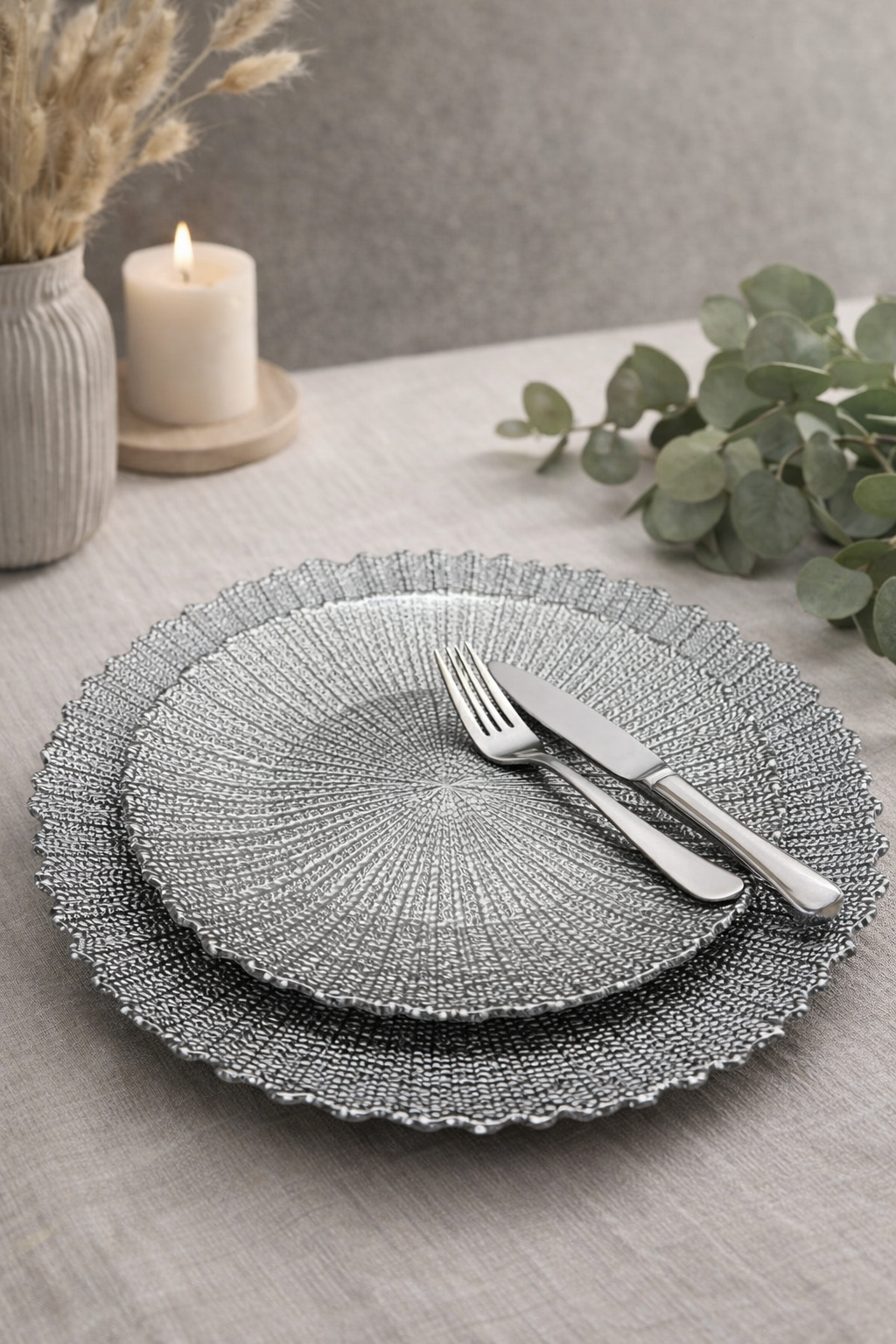 Dekor Cam Glass Dinner Set 27 Pcs – Grey