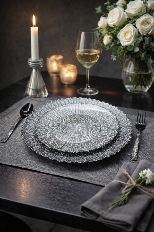 Dekor Cam Glass Dinner Set 27 Pcs – Grey