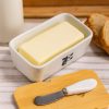 ROXX Madison Glass Butter Dish – Airtight Premium Butter Storage Container  –  6414