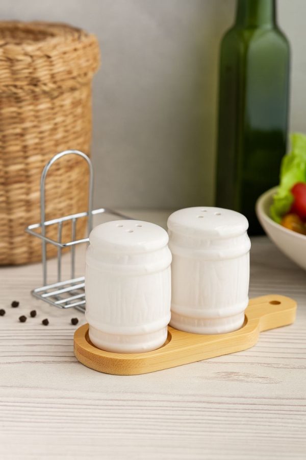 ROXX Dolce Salt and Pepper Shaker Set – Premium Tabletop Seasoning Containers  –  6405