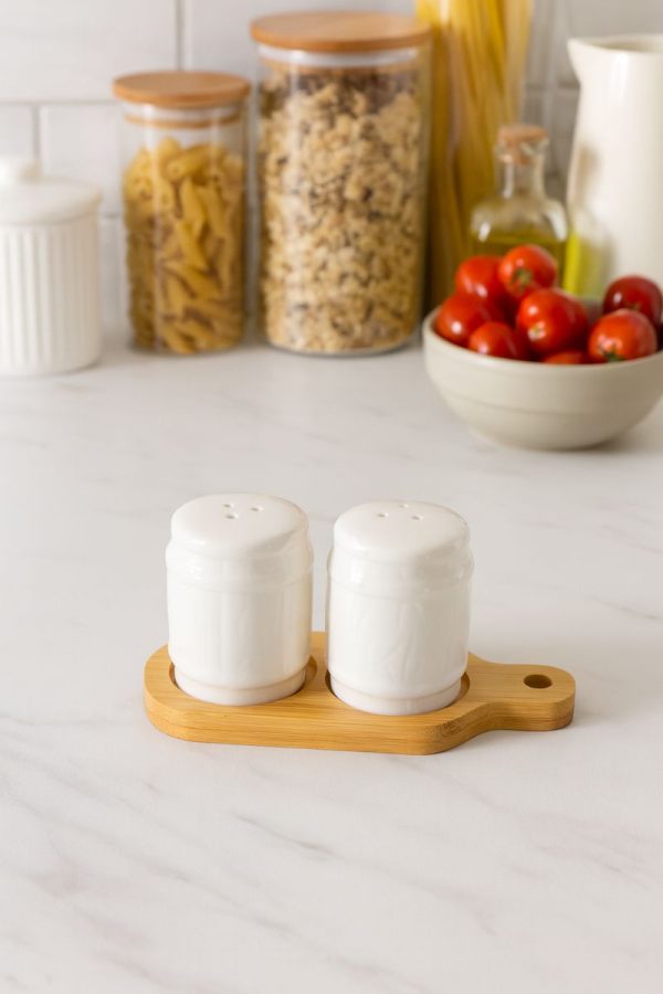 ROXX Dolce Salt and Pepper Shaker Set – Premium Tabletop Seasoning Containers  –  6405