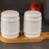 ROXX Dolce Salt and Pepper Shaker Set – Premium Tabletop Seasoning Containers  –  6405
