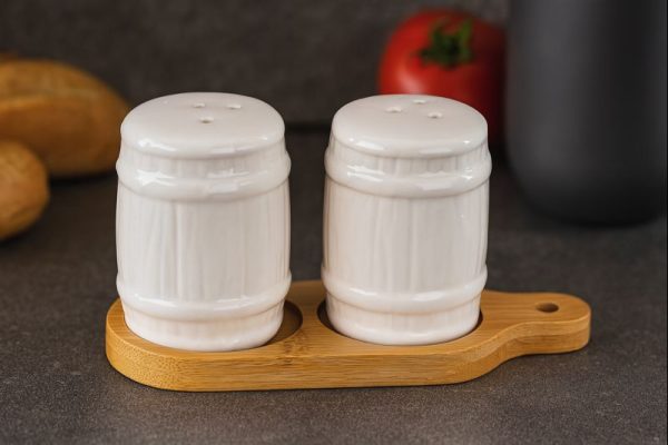 ROXX Dolce Salt and Pepper Shaker Set – Premium Tabletop Seasoning Containers  –  6405