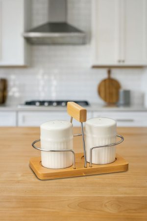 ROXX Kiana Salt & Pepper Shaker Set   –   Elegant Tabletop Seasoning Dispensers  –  6404