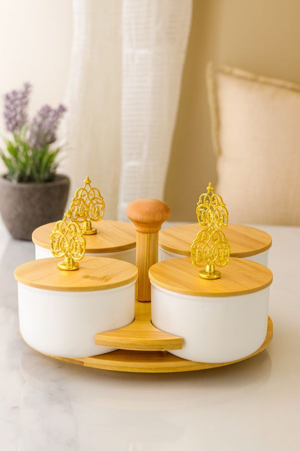 ROXX Arlet Serving Set 4 Pieces – Premium Snack & Appetizer Bowls for Dining & Parties  –  6509