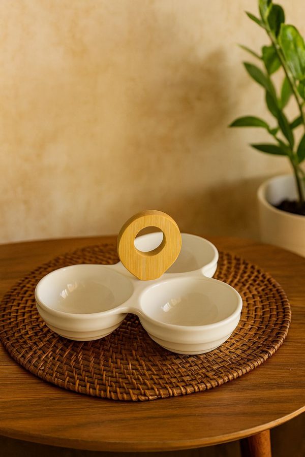 ROXX Bamboo Server Tray   –   Eco – Friendly Wooden Serving Platter for Snacks & Appetizers  –  6443