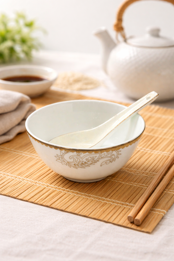 Clay Craft Gold Rim Premium Ceramic Luxury Dinner Set 40 Pcs