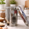 JVL Galaxy Window Canister  – Transparent Airtight Storage Jar