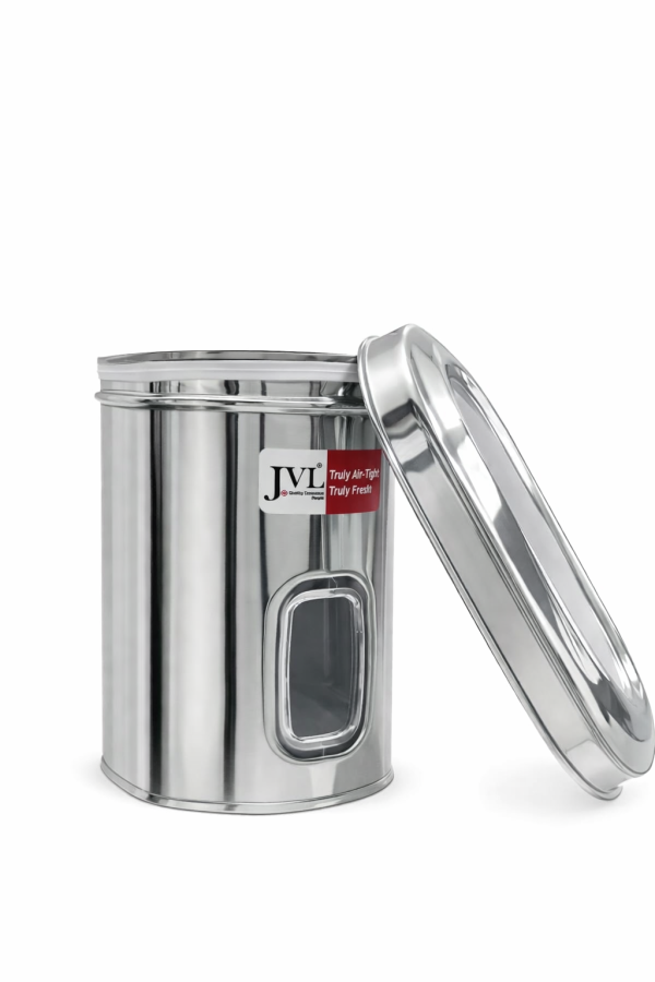 JVL Galaxy Window Canister  – Transparent Airtight Storage Jar