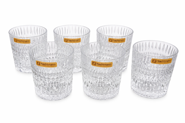 Nachtmann Crystal Ethno Whisky Glass 304ml Set of 6 Pcs (104299) – Premium Fine Bavarian Lead Free Glassware