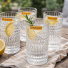 Nachtmann Crystal Ethno Long Drink Glass Glass 422ml Set of 6 Pcs (104300) – Premium Fine Bavarian Lead Free Glassware