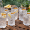 Nachtmann Crystal Ethno Long Drink Glass Glass 422ml Set of 6 Pcs (104300) – Premium Fine Bavarian Lead Free Glassware
