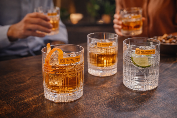 Nachtmann Crystal Check Whisky Glass 409ml Set of 6 Pcs (102780) – Premium Fine Bavarian Lead Free Glassware