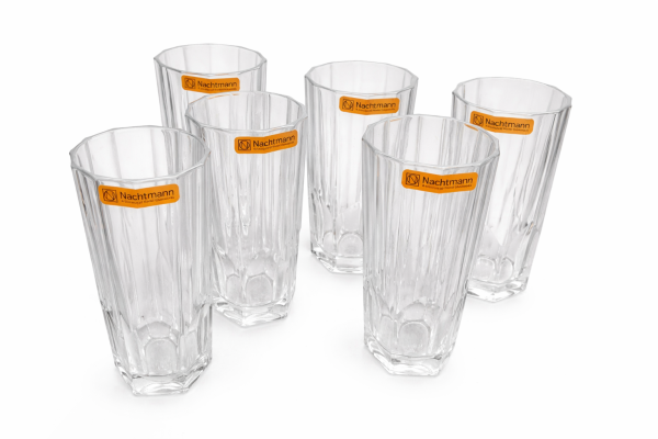 Nachtmann Crystal Aspen Goblet Glasses 350ml Set of 6 Pcs (103047) – Premium Fine Bavarian Lead Free Glassware