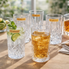 Nachtmann Crystal Noblesse Long Drink Glass 395ml Set of 6 Pcs (91703) – Premium Fine Bavarian Lead Free Glassware
