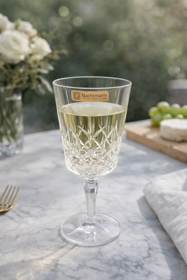 Nachtmann Crystal Noblesse Cocktail Wine Glass 355ml Set 6 Pcs (104303) – Premium Fine Bavarian Lead Free Glassware