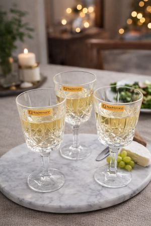 Nachtmann Crystal Noblesse Cocktail Wine Glass 355ml Set 6 Pcs (104303) – Premium Fine Bavarian Lead Free Glassware