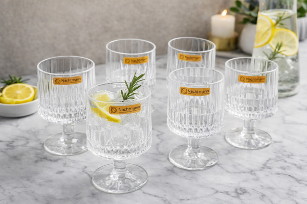 Nachtmann Crystal Jules All Purpose Glassware Set of 6 Pcs (102083) – Premium Fine Bavarian Lead Free Glassware
