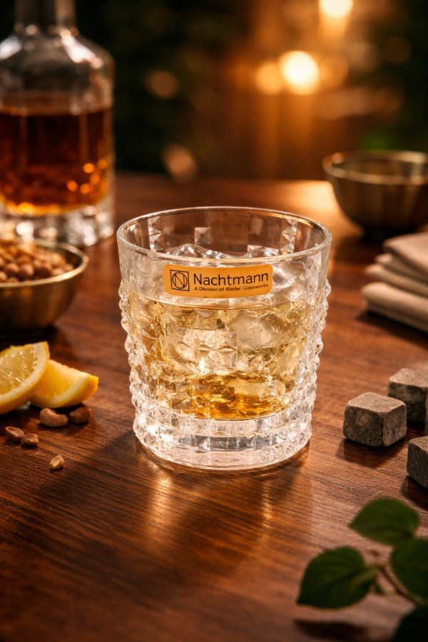 Nachtmann Crystal Punk Whisky Glass 330ml Set of 6 Pcs (98151) – Premium Fine Bavarian Lead Free Glassware