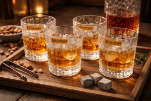 Nachtmann Crystal Punk Whisky Glass 330ml Set of 6 Pcs (98151) – Premium Fine Bavarian Lead Free Glassware