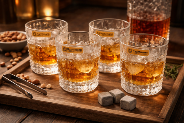 Nachtmann Crystal Punk Whisky Glass 330ml Set of 6 Pcs (98151) – Premium Fine Bavarian Lead Free Glassware