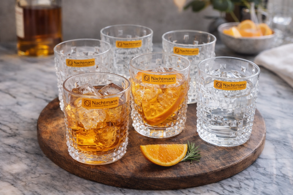 Nachtmann Crystal Punk Whisky Glass 330ml Set of 6 Pcs (98151) – Premium Fine Bavarian Lead Free Glassware