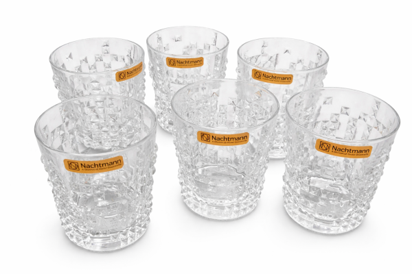 Nachtmann Crystal Punk Whisky Glass 330ml Set of 6 Pcs (98151) – Premium Fine Bavarian Lead Free Glassware