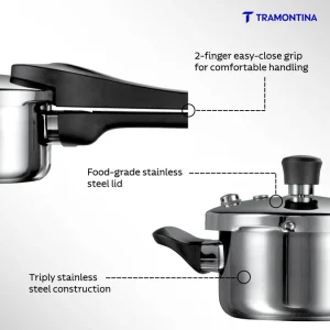 Tramontina Aero Triply Stainless Steel Pressure Cooker